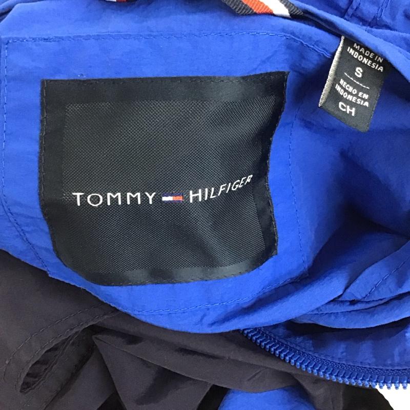 トミーヒルフィガー TOMMY HILFIGER ジャケット、上着 ジャンパー、ブルゾン ナイロンジャケット プルオーバーパーカー ジップアップカラー S ロゴ、文字 白 / ホワイト / X 青 / ブルー / X 黒 / ブラック /  メンズ USED 古着 中古 10124103
