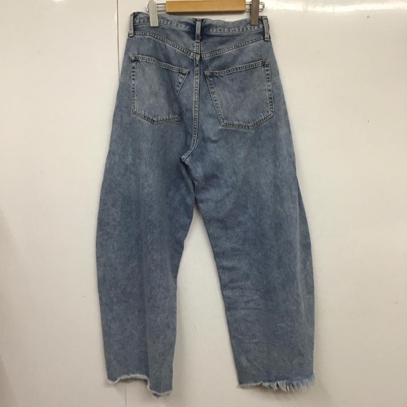 ウィムガゼット Whim Gazette パンツ デニム、ジーンズ WGZ1021702A0001 ラインカーブDENIM 38 ダメージ加工 青 / ブルー /  レディース USED 古着 中古 10113987