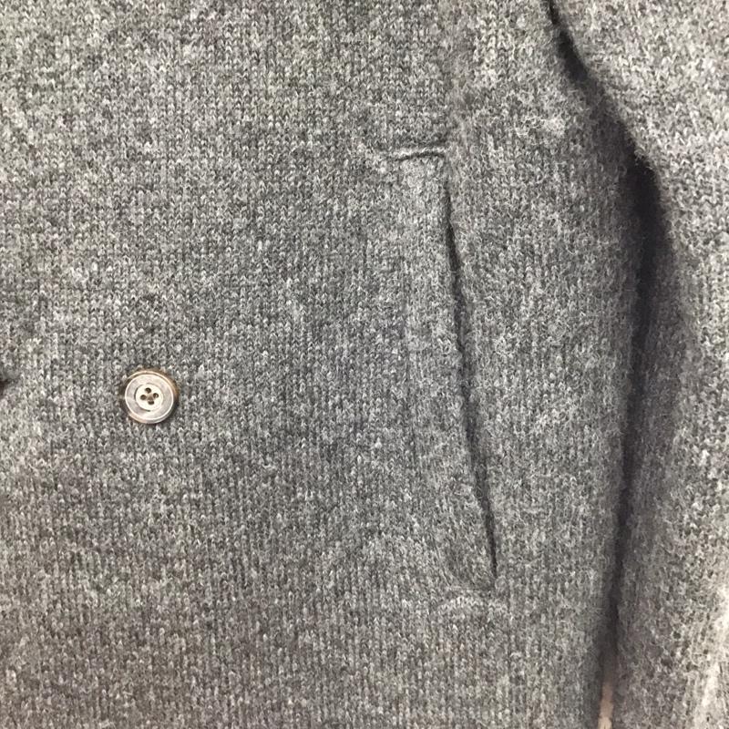 クオドロ quadro コート コート一般 長袖ニットコートジャケット アウター タートルネック 2 無地 灰 / グレー /  メンズ USED 古着 中古 10142360