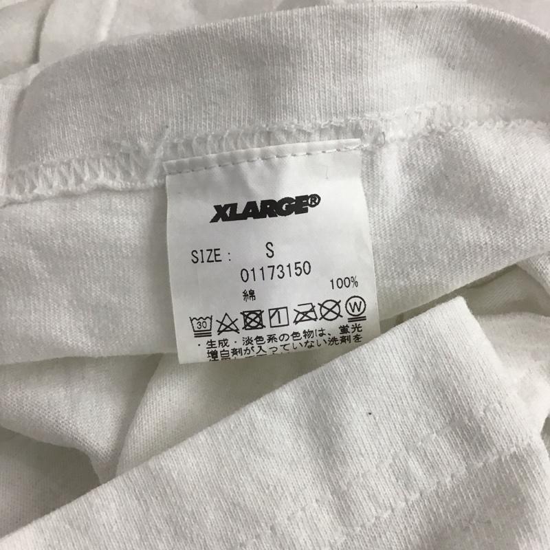エクストララージ XLARGE Tシャツ 半袖 半袖シャツ プリントTシャツ 半袖カットソー S ロゴ、文字 白 / ホワイト /  メンズ USED 古着 中古 10146560