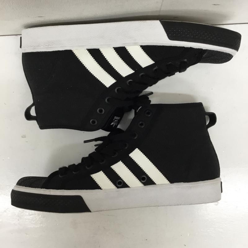 アディダス adidas スニーカー スニーカー 26.5cm ロゴ、文字 黒 / ブラック / X 白 / ホワイト /  メンズ USED 古着 中古 10141426