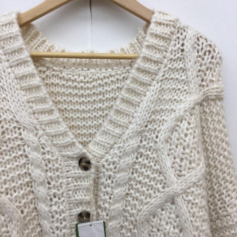 フリークスストア FREAK S STORE カーディガン 長袖 FREE  白 / ホワイト /  レディース USED 古着 中古 10139798