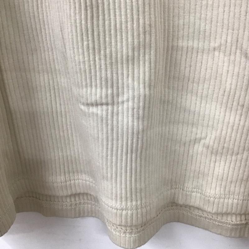 ザラ ZARA カットソー 長袖 長袖カットソー リブカットソー L 無地 アイボリー / アイボリー /  レディース USED 古着 中古 10145429