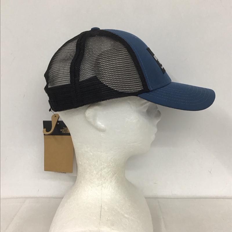 ザノースフェイス THE NORTH FACE 帽子 キャップ NF0A5FXA MUDDER TRUCKER メッシュキャップ タグ付き ロゴ、文字 青 / ブルー /  メンズ USED 古着 中古 10132509