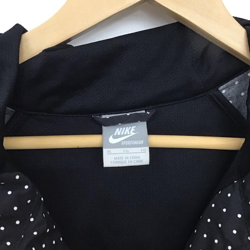 ナイキ NIKE ジャケット、上着 ジャンパー、ブルゾン 398171-010 ジップアップジャケット クロスジャケット XL ドット 黒 / ブラック /  メンズ USED 古着 中古 10147872