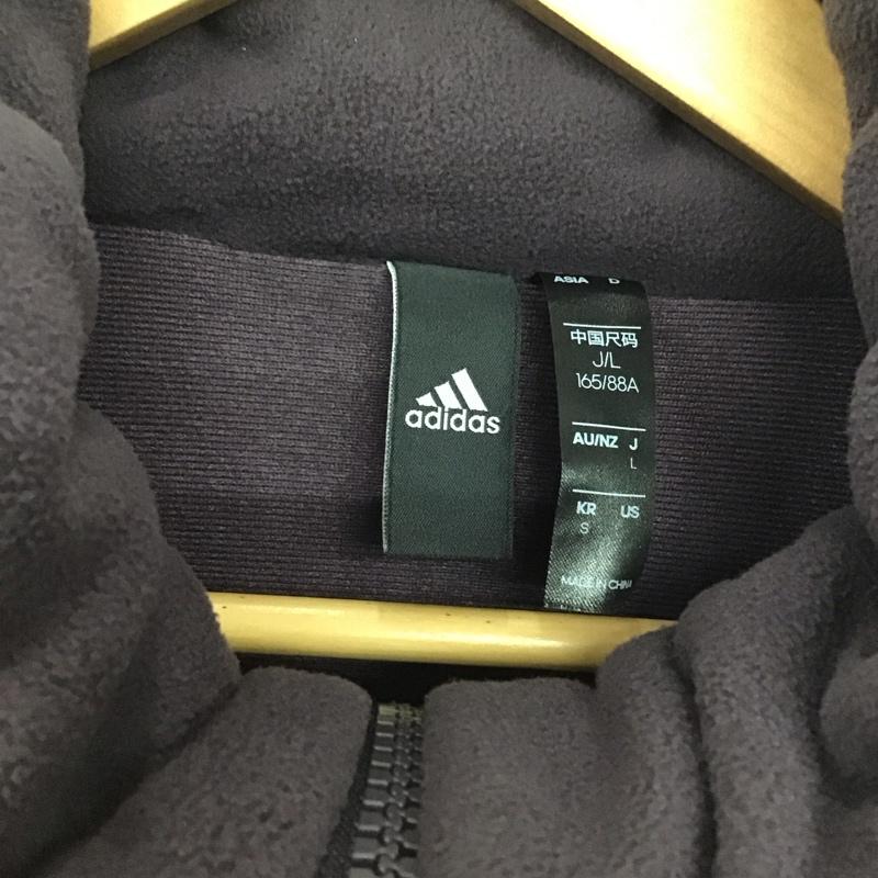 アディダス adidas ジャケット、上着 ジャンパー、ブルゾン FT6441 フリースジャケット L 無地 紫 / パープル /  レディース USED 古着 中古 10141710