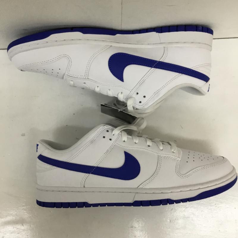 ナイキ NIKE スニーカー スニーカー DV0831-104 Dunk Low Retro Hyper Royal 29.5cm ロゴ、文字 白 / ホワイト /  メンズ USED 古着 中古 10133957