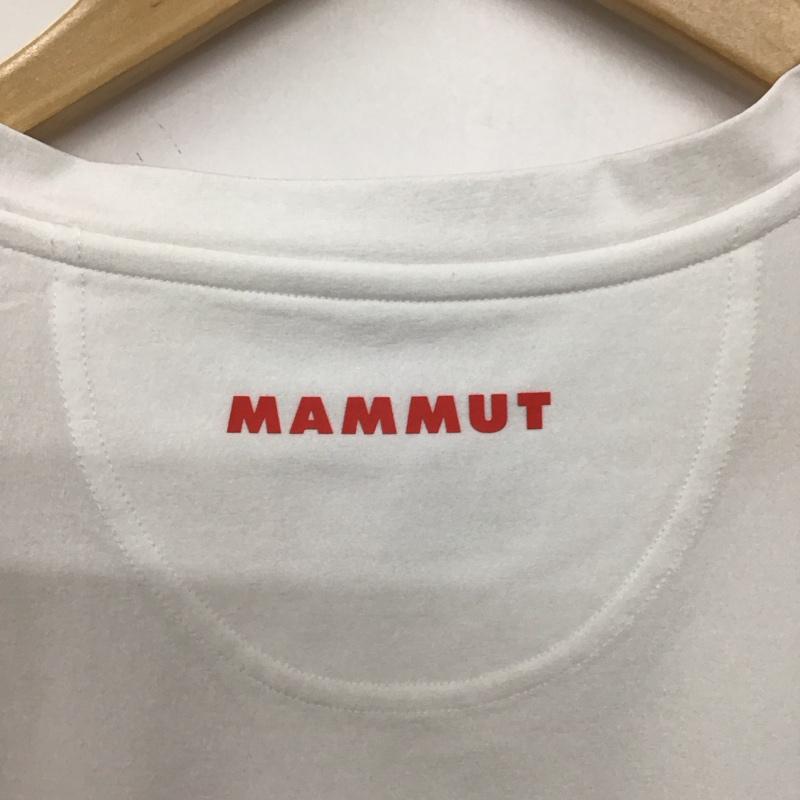 マムート Mammut カットソー 長袖 長袖カットソー プリントカットソー クルーネック M ロゴ、文字 白 / ホワイト /  メンズ USED 古着 中古 10149001