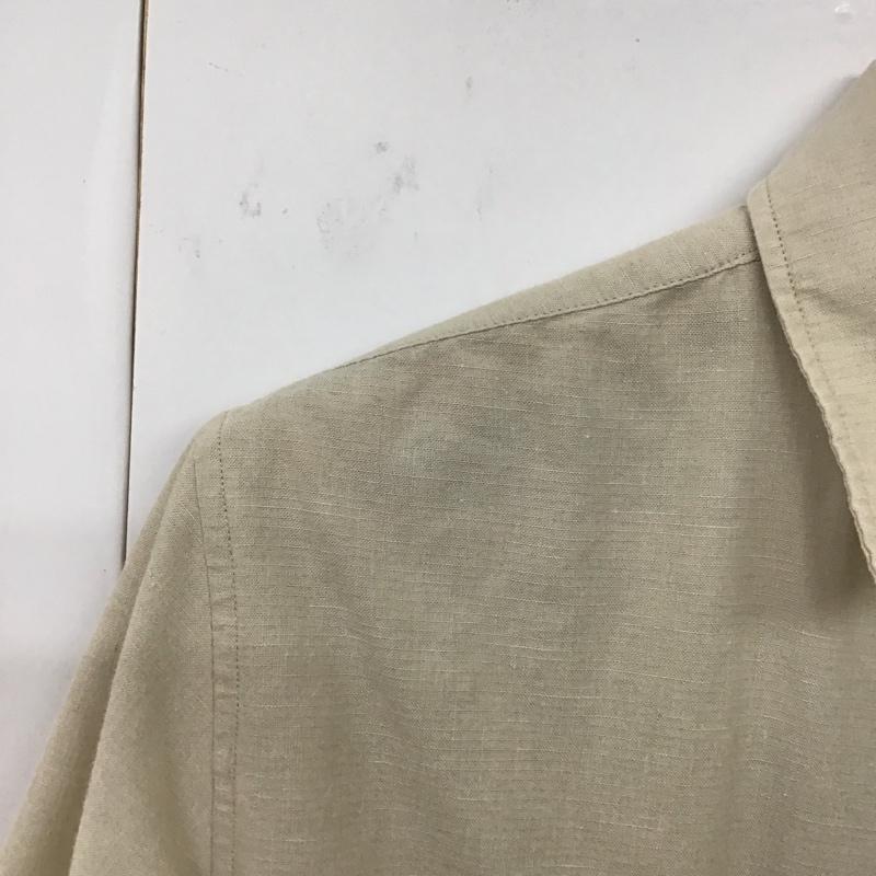 ナノユニバース nano・universe シャツ、ブラウス 長袖 M 無地 ベージュ / ベージュ /  メンズ USED 古着 中古 10131061