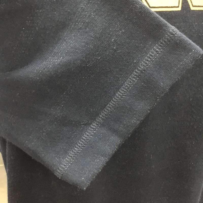 コーエン coen カットソー 七分袖 7525-609-8107 カレッジプリント M ロゴ、文字 紺 / ネイビー /  メンズ USED 古着 中古 10115530