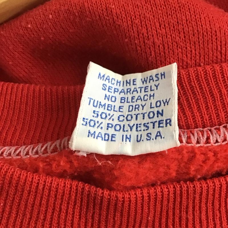 クレイジーシャツ crazy shirts トレーナー 長袖 長袖トレーナー スウェット クルーネック プルオーバー XL プリント 赤 / レッド /  メンズ USED 古着 中古 10142367