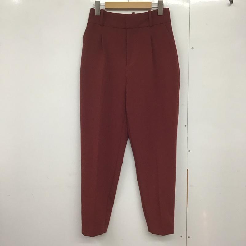 ザラ ZARA パンツ スラックス S 無地 えんじ / ワインレッド /  レディース USED 古着 中古 10144009