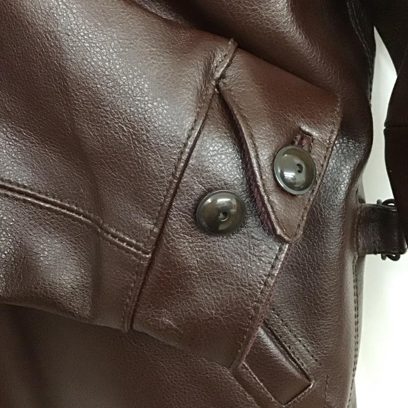 ベンデイビス BEN DAVIS ジャケット、上着 ジャケット、ブレザー gs-4980020 COWLEATHERSPORTS ジップアップジャケット アウター M 無地 茶 / ブラウン /  メンズ USED 古着 中古 10124591
