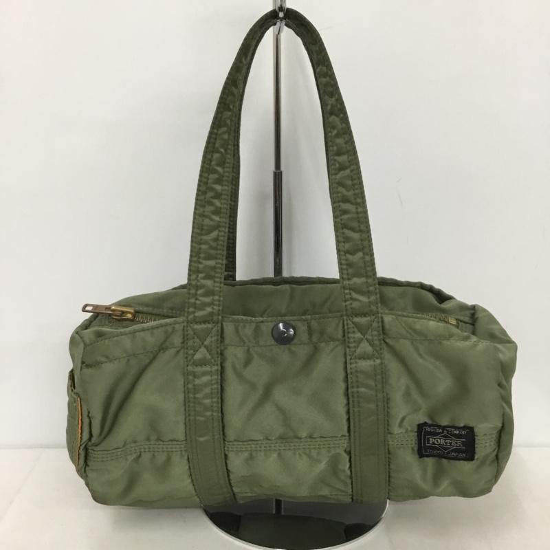 ポーター PORTER ボストンバッグ ボストンバッグ タンカー ミニボストンバッグ ロゴ、文字 カーキ / カーキ /  メンズ USED 古着 中古 10142187