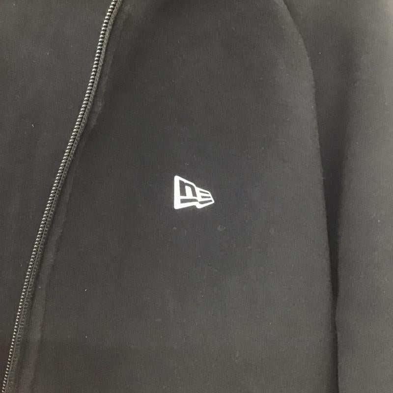 ニューエラ NEW ERA パーカー 長袖 ジップアップパーカー 長袖パーカー カジュアルジャケット L ロゴ、文字 黒 / ブラック /  メンズ USED 古着 中古 10148003