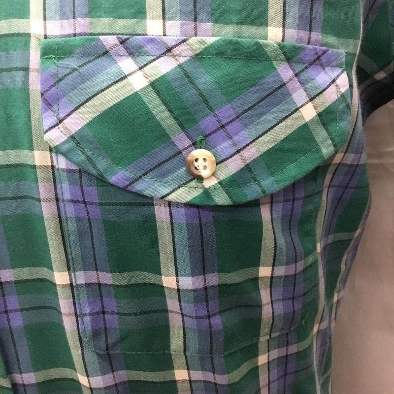 モンゴメリー MONTGOMERY シャツ、ブラウス 半袖 ボタンダウン S チェック マルチカラー / マルチカラー /  メンズ USED 古着 中古 10115517