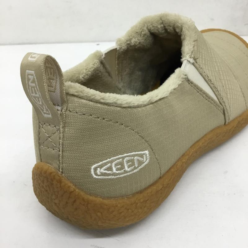 キーン KEEN スリッポン スリッポン HOWSER II SAFARI 23.5cm ロゴ、文字 ベージュ / ベージュ /  レディース USED 古着 中古 10144214