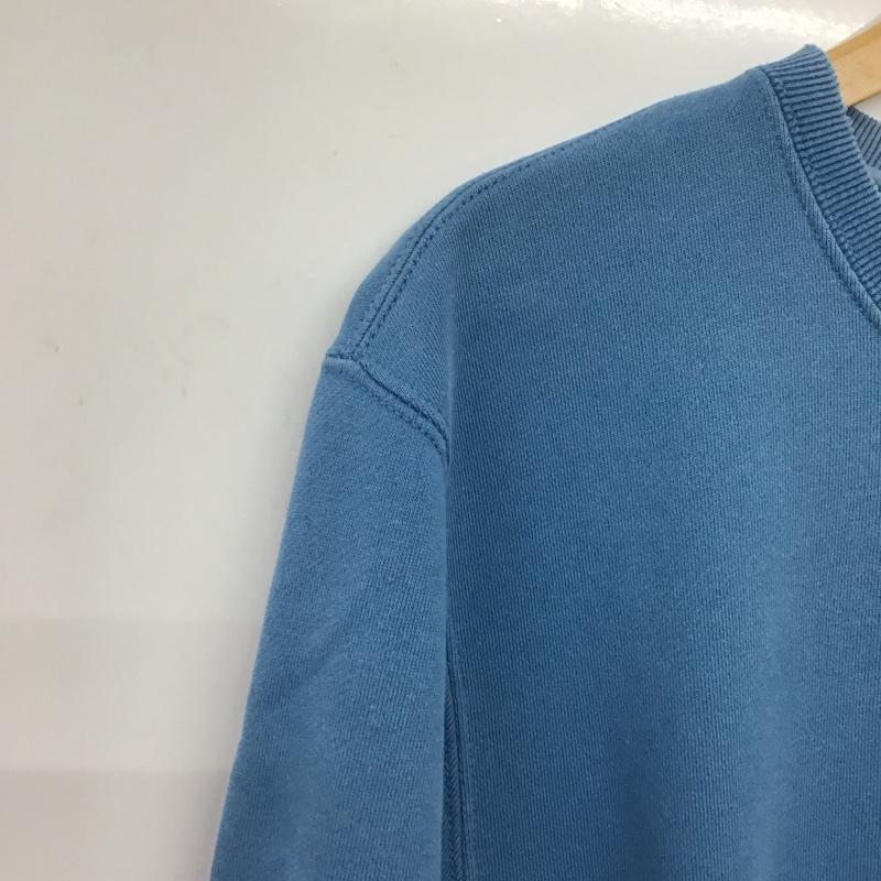 ステューシー STUSSY トレーナー 長袖 長袖トレーナー スウェット クルーネック プルオーバー M ロゴ、文字 青 / ブルー /  メンズ USED 古着 中古 10147753
