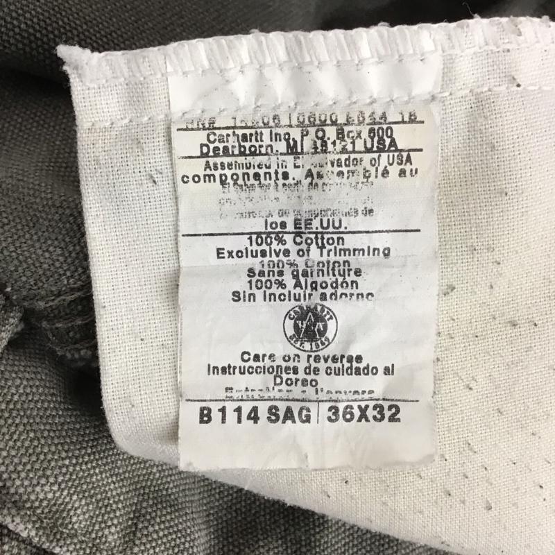 カーハート Carhartt パンツ ワークパンツ、ペインターパンツ ワークパンツ ワイドパンツ カジュアルパンツ カーゴパンツ ロゴ、文字 カーキ / カーキ /  メンズ USED 古着 中古 10149214