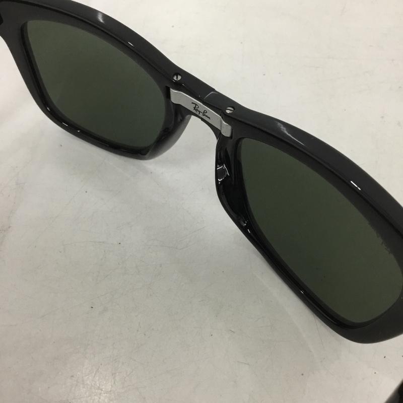 レイバン Ray-Ban めがね・サングラス サングラス RB4105 601 WAYFARER FOLDING CLASSIC 折りたたみ ケース付き ロゴ、文字 黒 / ブラック /  メンズ USED 古着 中古 10147135