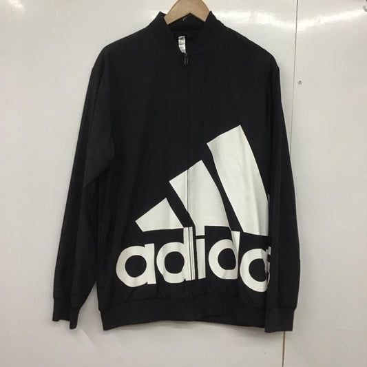 アディダス adidas ジャケット、上着 ジャンパー、ブルゾン hl6923 ボンバージャケットウーブンウィンドブレーカー アウター L ロゴ、文字 黒 / ブラック /  メンズ USED 古着 中古 10141661
