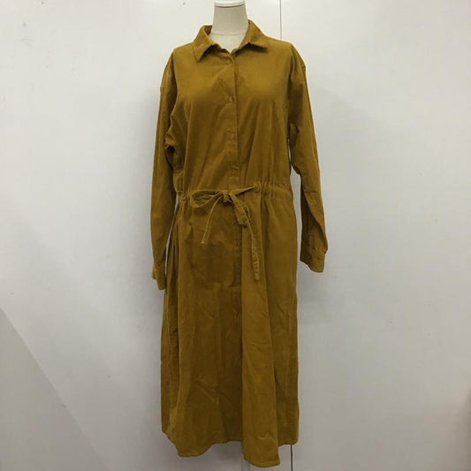 スタディオクリップ studio CLIP ワンピース ロングスカート M 無地 マスタード / マスタード /  レディース USED 古着 中古 10124429