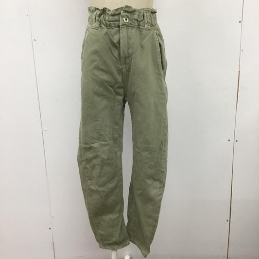 ザラ ZARA パンツ ワークパンツ、ペインターパンツ 5862 152 506 ウエストギャザー 無地 カーキ / カーキ /  レディース USED 古着 中古 10107151