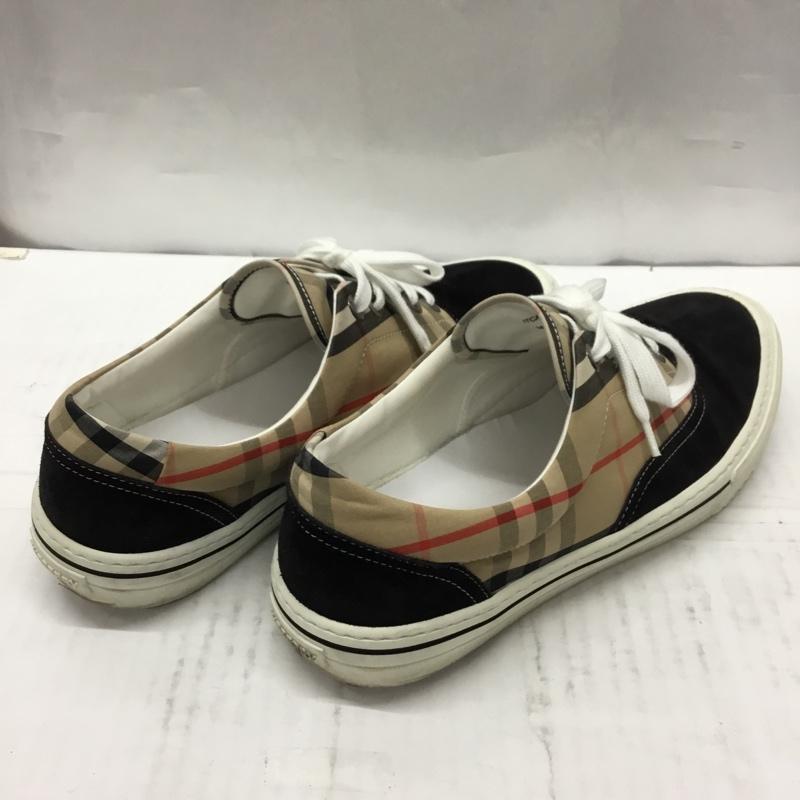 バーバリーロンドン Burberry London スニーカー スニーカー ローカット チェック 箱有 42 ロゴ、文字 黒 / ブラック / X 白 / ホワイト / X ベージュ / ベージュ / X 赤 / レッド /  メンズ USED 古着 中古 10106880