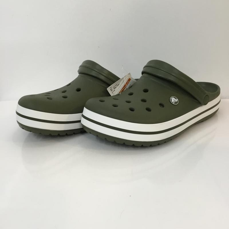 クロックス crocs サンダル サンダル 11016-37P CROCBAND クロックバンド 26cm 26.0cm 無地 カーキ / カーキ /  メンズ USED 古着 中古 10125454