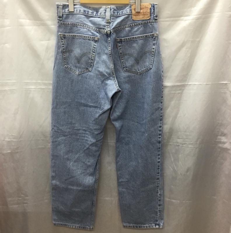 リーバイス Levi s パンツ デニム、ジーンズ 550 W34 L32 リラックスフィット 34インチ 無地 青 / ブルー /  メンズ USED 古着 中古 10111390