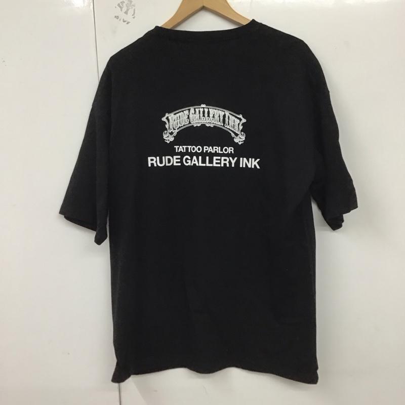 ルードギャラリー RUDE GALLERY Tシャツ 半袖 半袖カットソー プリントTシャツ クルーネックカットソー L プリント 黒 / ブラック /  メンズ USED 古着 中古 10129616