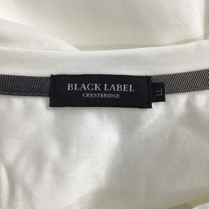 ブラックレーベルクレストブリッジ BLACK LABEL CRESTBRIDGE Tシャツ 半袖 半袖カットソー 無地Tシャツ クルーネックカットソー LL 無地 白 / ホワイト /  メンズ USED 古着 中古 10120357