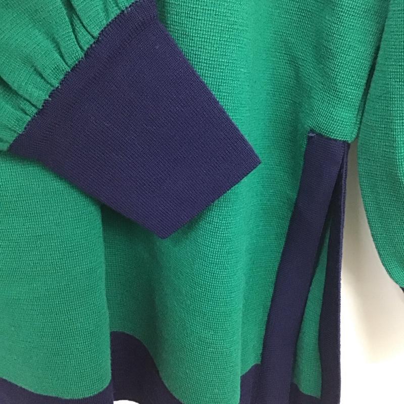 イヴサンローラン Yves Saint Laurent ニット、セーター 長袖 M 無地 緑 / グリーン /  レディース USED 古着 中古 10131123