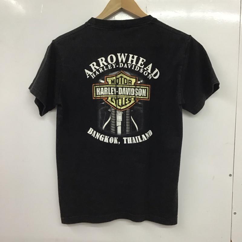 ハーレーダビッドソン Harley-Davidson Tシャツ 半袖 M プリント 黒 / ブラック /  レディース USED 古着 中古 10136524