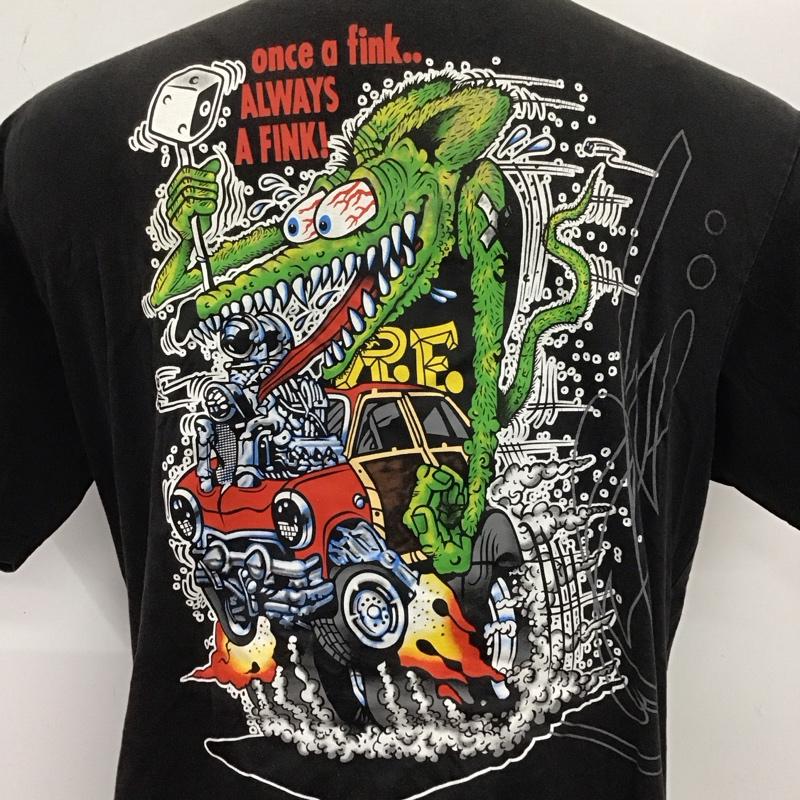 古着 USED Tシャツ 半袖 半袖カットソー プリントTシャツ クルーネックカットソー 古着 M ロゴ、文字 黒 / ブラック /  メンズ USED 古着 中古 10124640