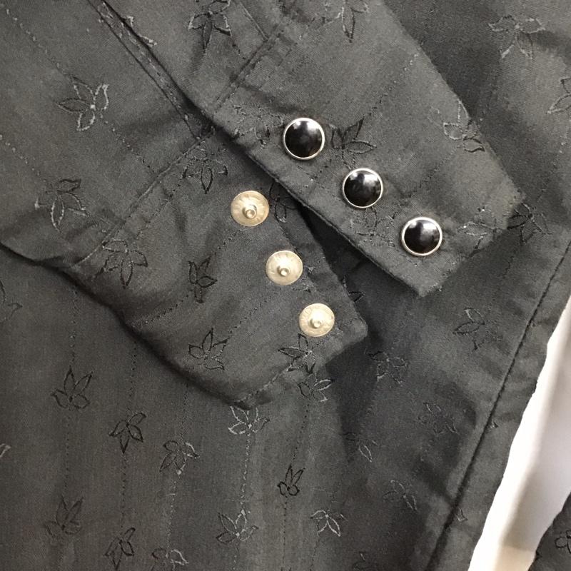 ラングラー Wrangler シャツ、ブラウス 長袖 ウエスタンシャツ 総柄 黒 / ブラック /  メンズ USED 古着 中古 10117746