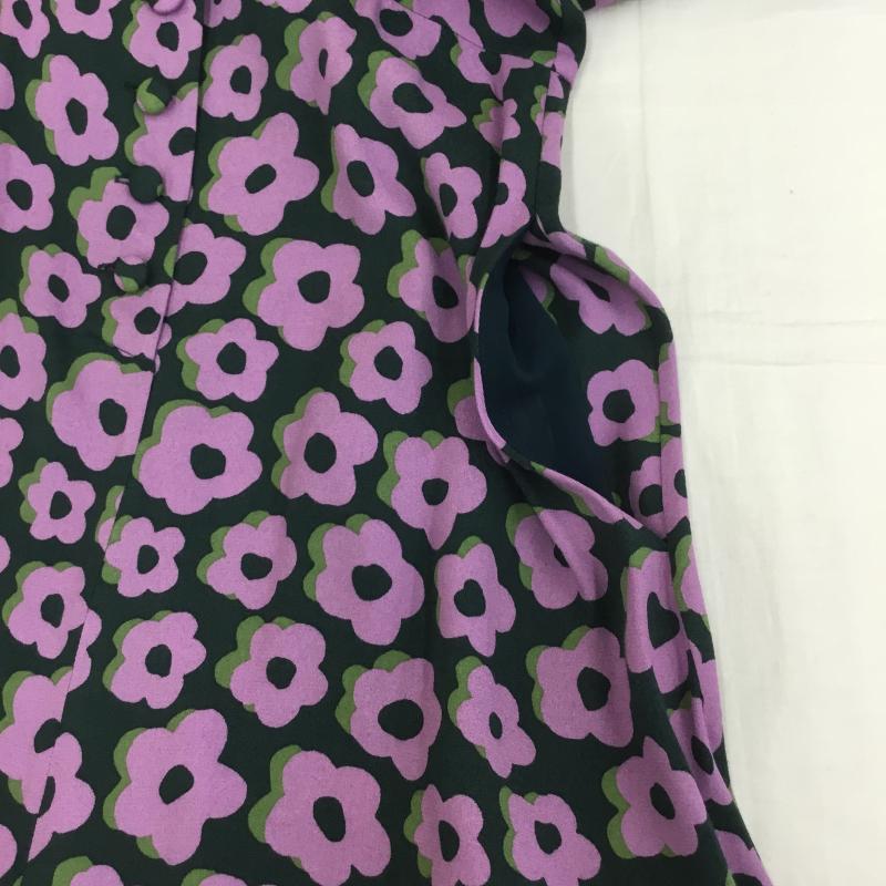 ケイトスペード Kate Spade ワンピース ひざ丈スカート 0 花柄 緑 / グリーン /  レディース USED 古着 中古 10106160