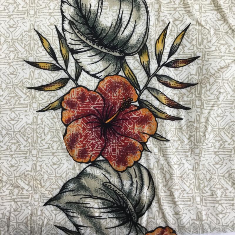 古着 USED シャツ、ブラウス 半袖 Morro Bay 半袖 アロハシャツ L 総柄 ベージュ / ベージュ /  メンズ USED 古着 中古 10129789