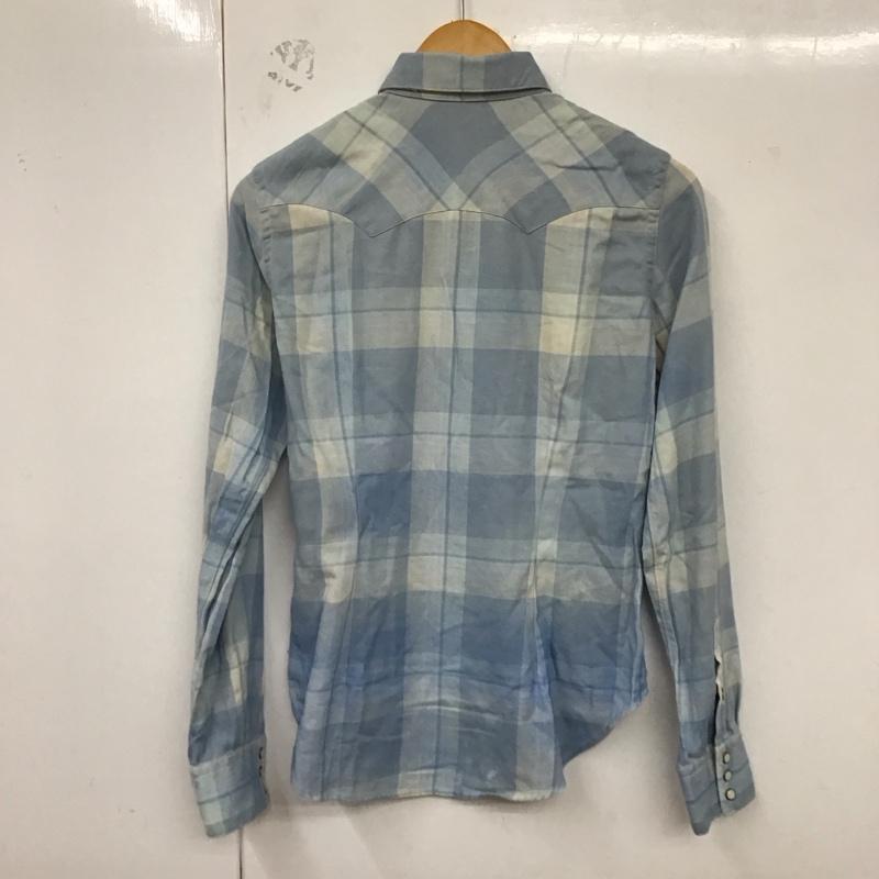 ラルフローレン RALPHLAUREN シャツ、ブラウス 長袖 長袖シャツ チェックシャツ カラーシャツ S チェック 水色 / ライトブルー /  ボーイズ USED 古着 中古 10128766