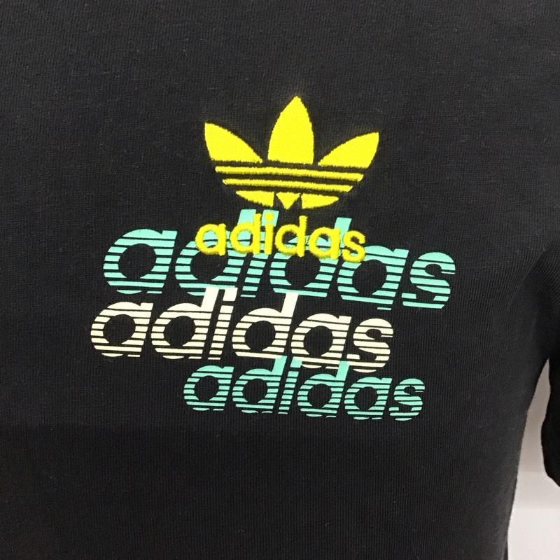 アディダス adidas Tシャツ 半袖 FM3341 Shattered Embroidered Tee XS ロゴ、文字 黒 / ブラック /  メンズ USED 古着 中古 10112213