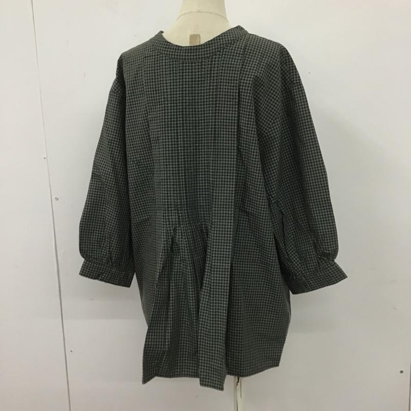 スタディオクリップ studio CLIP シャツ、ブラウス 七分袖 L チェック マルチカラー / マルチカラー /  レディース USED 古着 中古 10106155