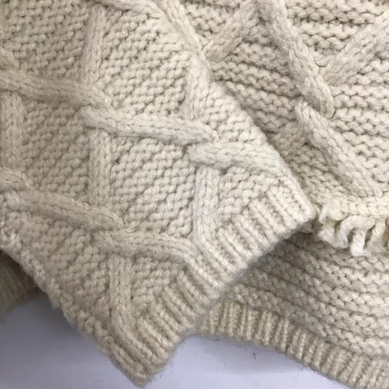 ザラ ZARA ニット、セーター 長袖 S 無地 アイボリー / アイボリー /  レディース USED 古着 中古 10139857