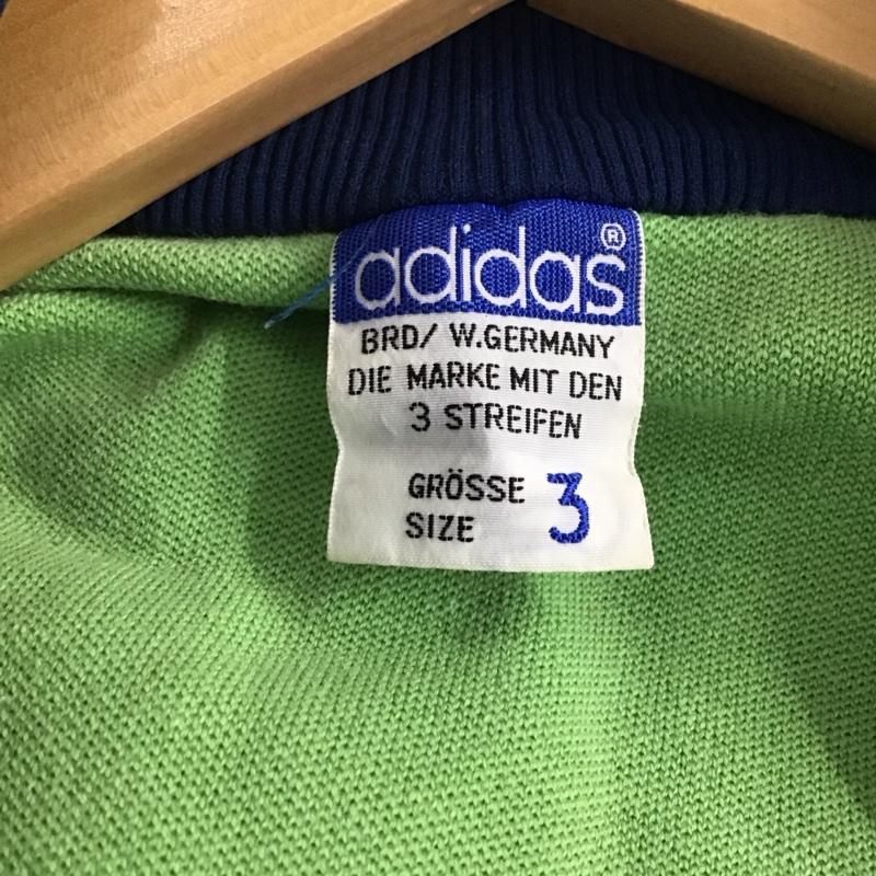 アディダス adidas ジャケット、上着 ジャンパー、ブルゾン ジップアップジャケット ジャージ 古着 70s 西ドイツ デサント社 3 ロゴ、文字 緑 / グリーン /  メンズ USED 古着 中古 10144599