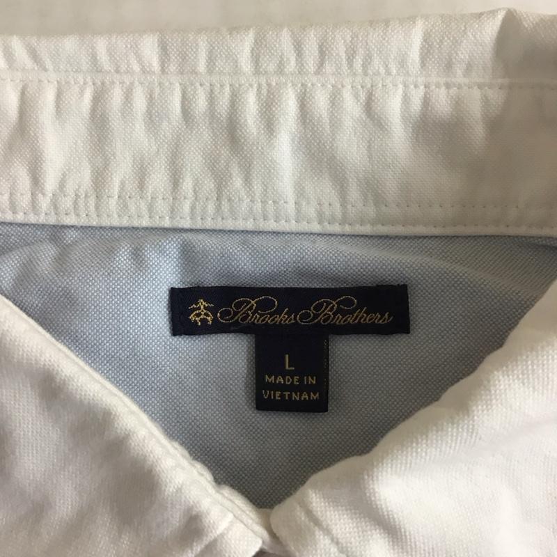 ブルックスブラザーズ BROOKS BROTHERS ポロシャツ 半袖 ワイドボーダー L ワンポイント 桃 / ピンク / X 紺 / ネイビー /  レディース USED 古着 中古 10116490