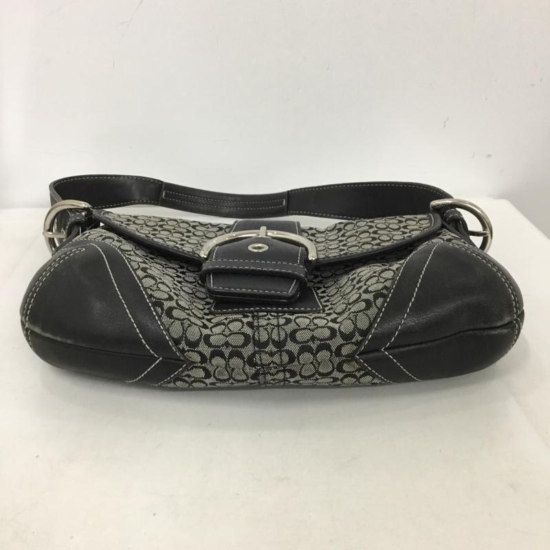 コーチ COACH ハンドバッグ ハンドバッグ G042-6818 シグネチャー 総柄 黒 / ブラック /  レディース USED 古着 中古 10136393