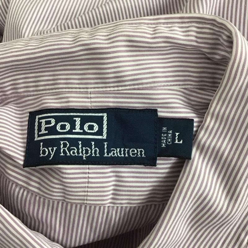 ポロバイラルフローレン Polo by RALPH LAUREN シャツ、ブラウス 長袖 長袖シャツ カラーシャツ ストライプシャツ 長袖カットソー L ストライプ マルチカラー / マルチカラー /  メンズ USED 古着 中古 10112809
