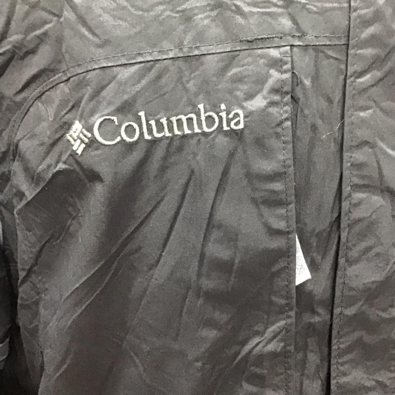 コロンビア Columbia ジャケット、上着 ジャンパー、ブルゾン ジップアップジャケット ジャンパー ジャケット カジュアルジャケット アウター M ロゴ、文字 黒 / ブラック /  メンズ USED 古着 中古 10113584