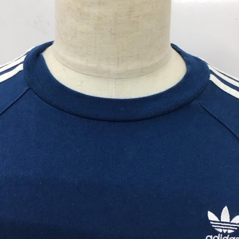 アディダスオリジナルス adidas originals カットソー 長袖 DV1559 スリーストライプ長袖Tシャツ ジャージ ラグラン ロゴ、文字 青 / ブルー /  メンズ USED 古着 中古 10117335