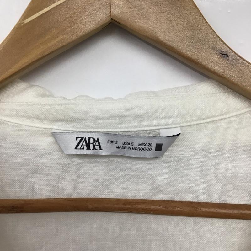 ザラ ZARA シャツ、ブラウス 長袖 S 無地 白 / ホワイト /  レディース USED 古着 中古 10150858