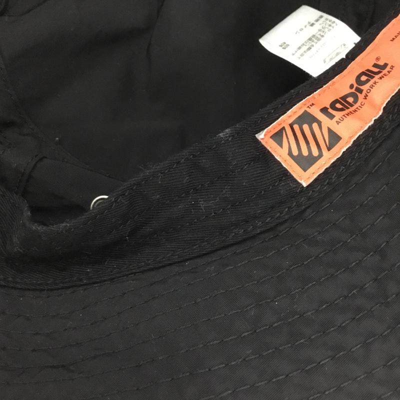 ラディアル RADIALL 帽子 ハット RAD-24SS-HAT006 HOOD CITY バケットハット ロゴ、文字 黒 / ブラック /  メンズ USED 古着 中古 10123468